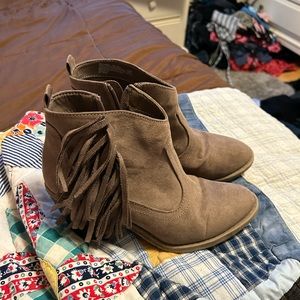 brown ankle booties